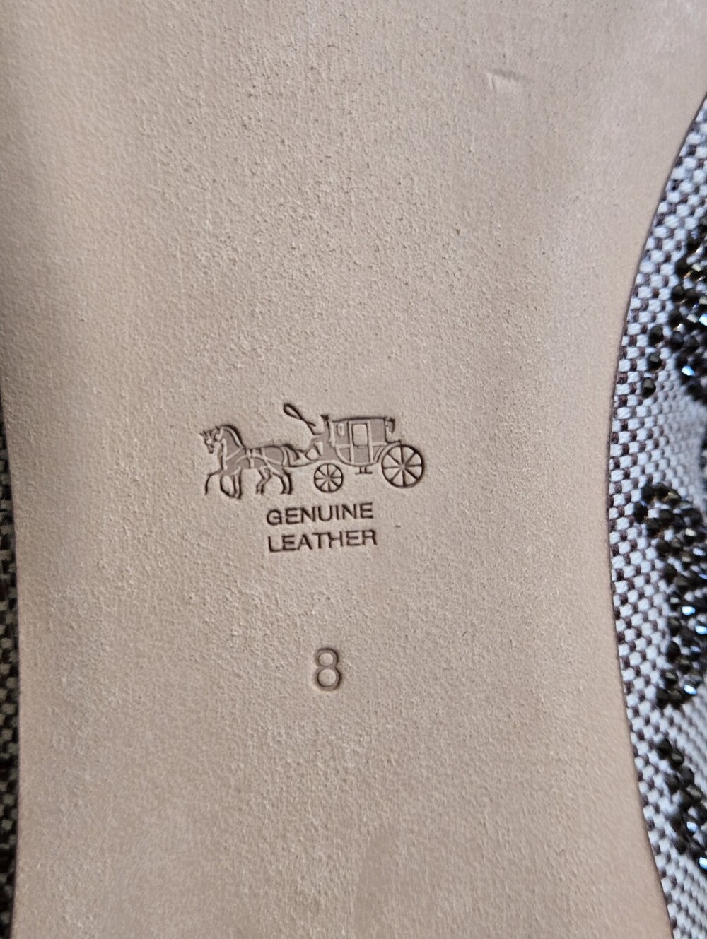 NEW Coach Daphne Flat In Crystal Signature Jacquard Shoe - Picture 10 of 11